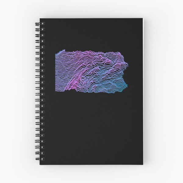 Item preview, Retro Pennsylvania Elevation Map Synthwave designed and sold by cstats.