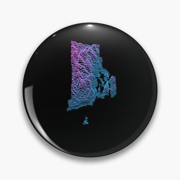 Item preview, Retro Rhode Island Elevation Map Synthwave designed and sold by cstats.