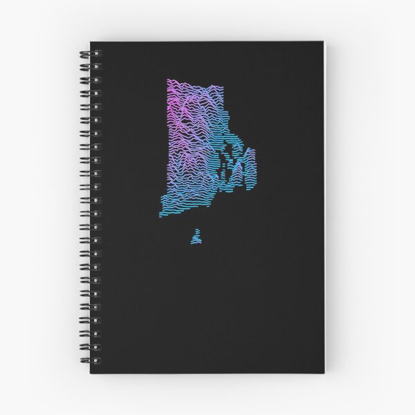 Item preview, Retro Rhode Island Elevation Map Synthwave designed and sold by cstats.