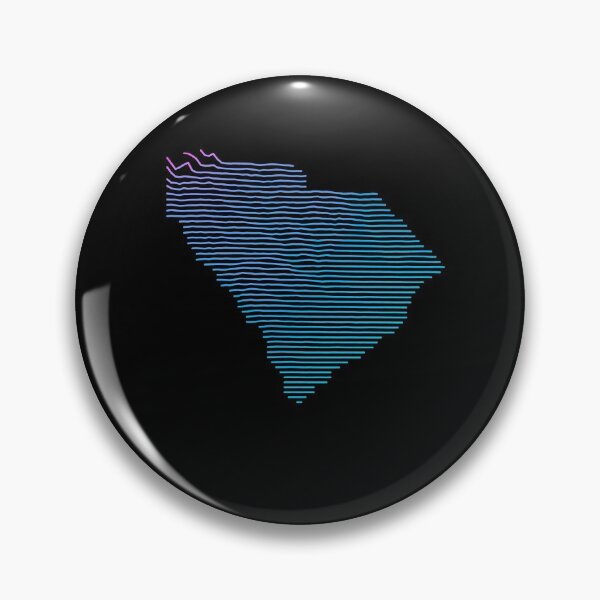 Item preview, Retro South Carolina Elevation Map Synthwave designed and sold by cstats.