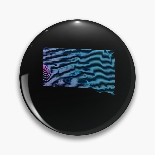 Item preview, Retro South Dakota Elevation Map Synthwave designed and sold by cstats.