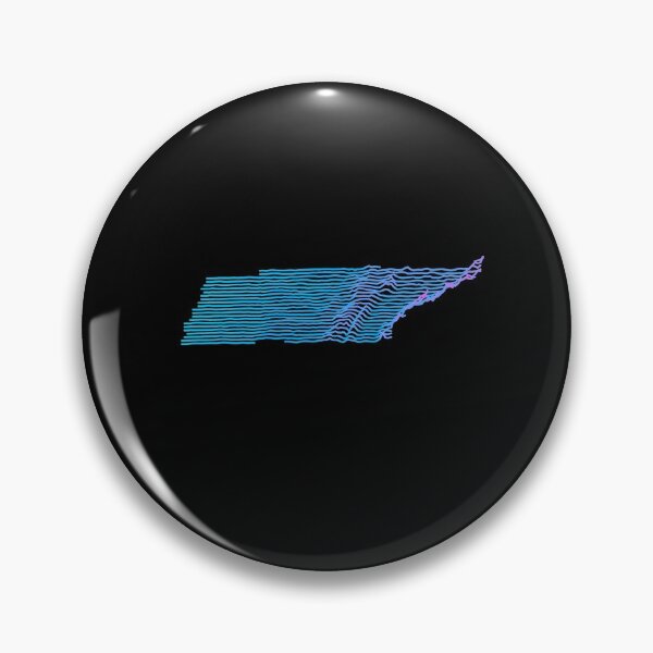 Item preview, Retro Tennessee Topography Elevation Map Synthwave designed and sold by cstats.