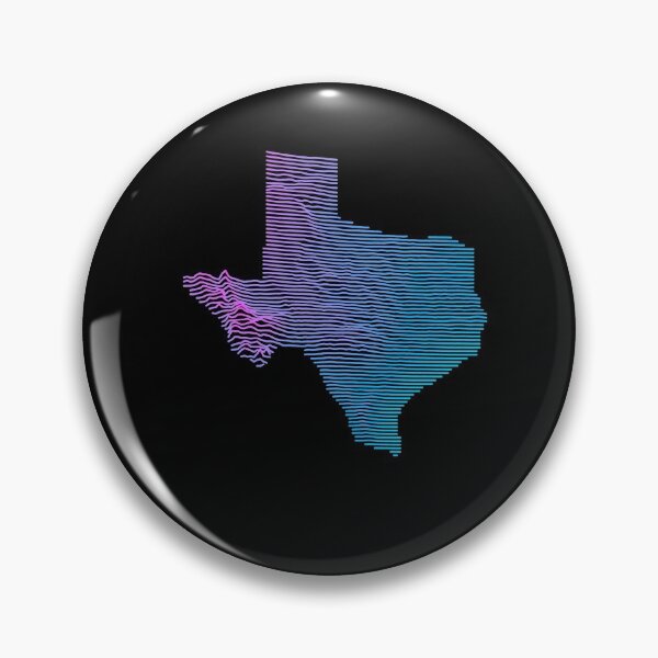 Item preview, Retro Texas Lone Star Elevation Map Synthwave designed and sold by cstats.