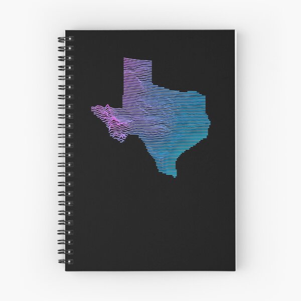 Item preview, Retro Texas Lone Star Elevation Map Synthwave designed and sold by cstats.