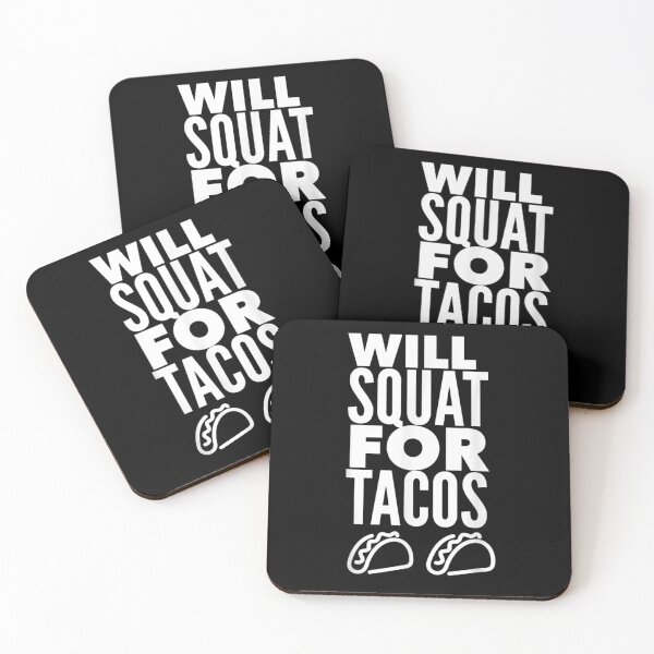 Item preview, Will Squat For Tacos Funny Workout  designed and sold by beatabea.