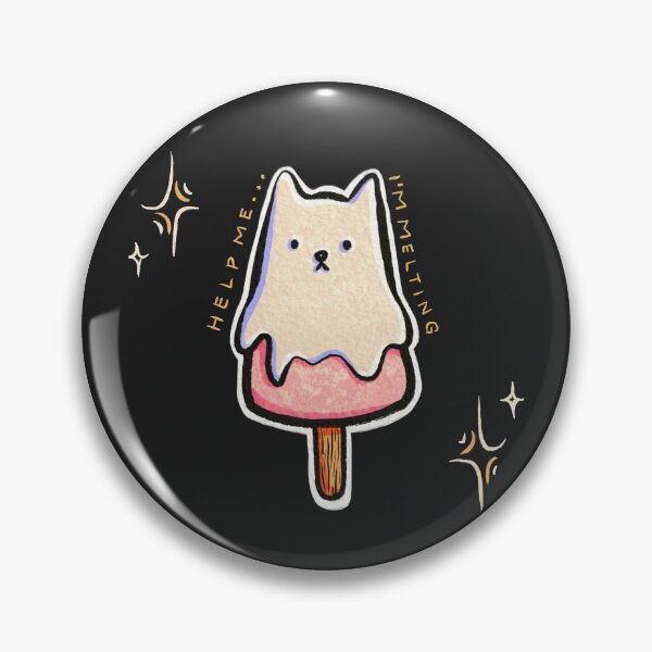 Item preview, ICE CREAM CAT HELP ME I'M MELTING CUTE KAWAII DESIGN designed and sold by Surreptica.