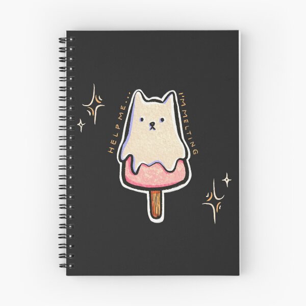 Item preview, ICE CREAM CAT HELP ME I'M MELTING CUTE KAWAII DESIGN designed and sold by Surreptica.