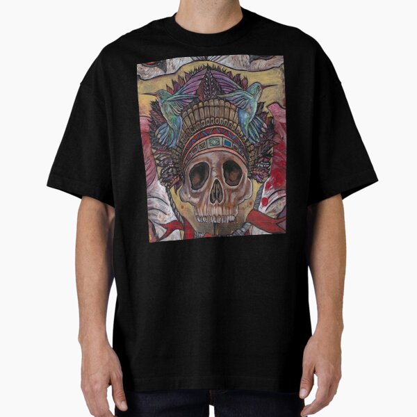 Item preview, skull with hummingbirds designed and sold by RayStephenson.