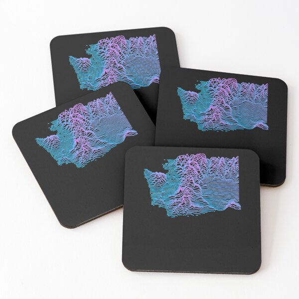 Item preview, Retro Washington Elevation Map Synthwave designed and sold by cstats.
