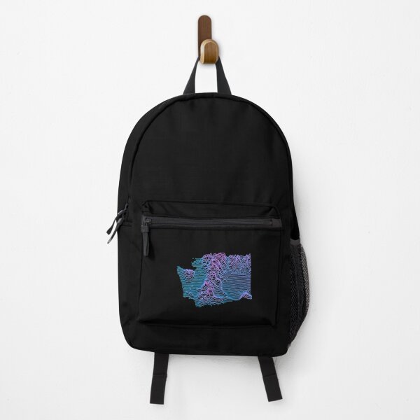 Item preview, Retro Washington Elevation Map Synthwave designed and sold by cstats.