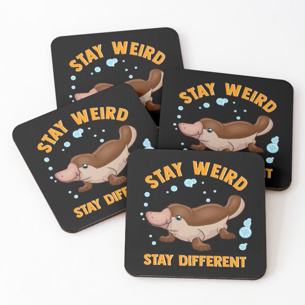 Item preview, Funny Stay Weird Stay Different Cute Platypus designed and sold by perfectpresents.