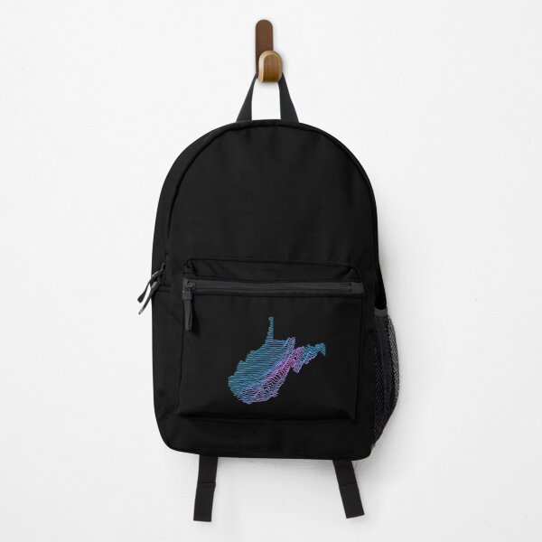 Item preview, Retro West Virginia Elevation Map Synthwave designed and sold by cstats.