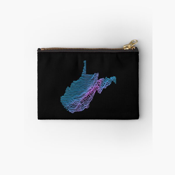 Item preview, Retro West Virginia Elevation Map Synthwave designed and sold by cstats.