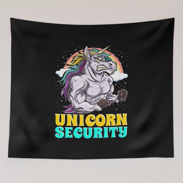 Item preview, Awesome Unicorn Security Rainbow Mythical Animal designed and sold by perfectpresents.