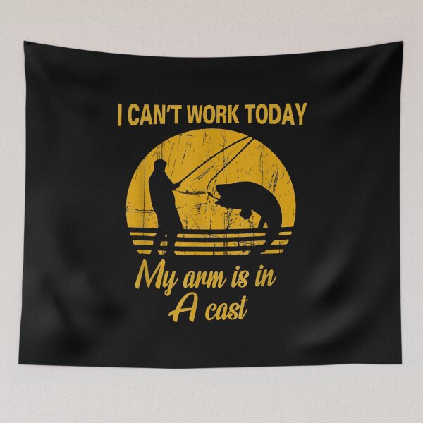 Item preview, Fisherman I Can't Work Today My Arm Is In A Cast  designed and sold by beatabea.