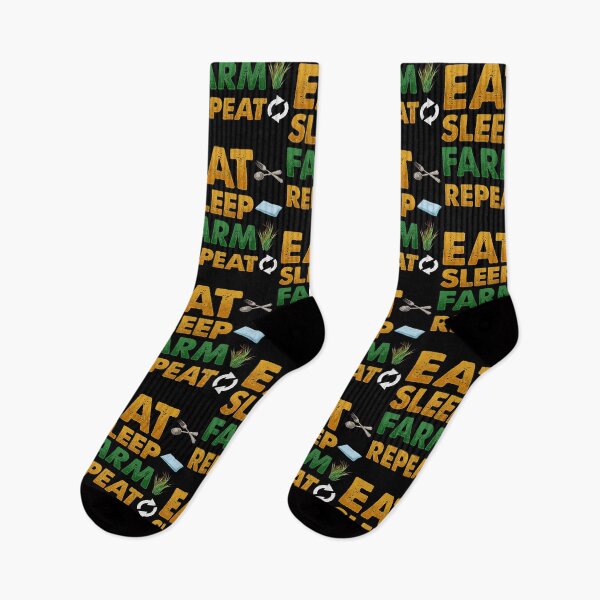 Item preview, Eat Sleep Farm Repeat Sarcastic Farming Pun designed and sold by perfectpresents.
