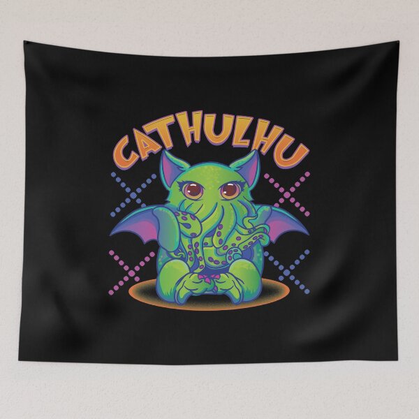 Item preview, Cute Kawaii Cathulhu Pun Cthulhu Kitty Kraken designed and sold by perfectpresents.