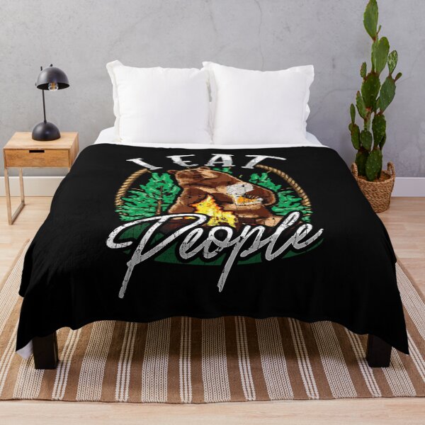 Item preview, Funny I Eat People Bear Cute Camping Nature Pun designed and sold by perfectpresents.