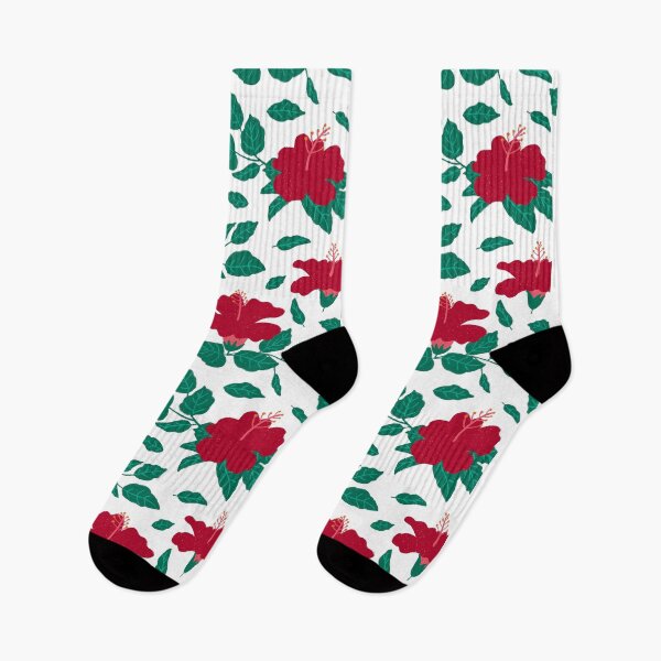 Item preview, Red Hibiscus Repeat Pattern designed and sold by suwarnaadi.