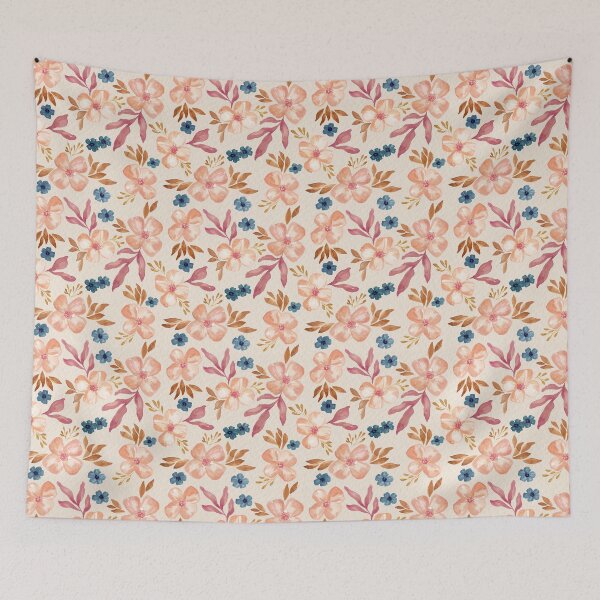 Artikelvorschau, Aquarell Blumenmuster entworfen und verkauft von Lena Pfitzner.