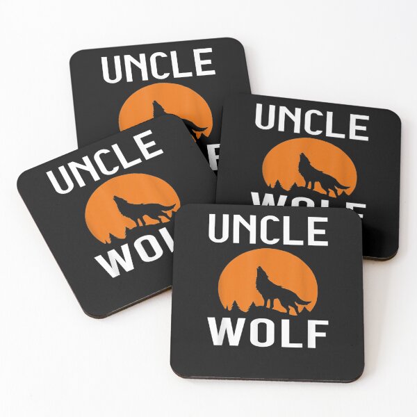Item preview, Mens Wolves With Moon Funny Family Matching Uncle Wolf  designed and sold by beatabea.