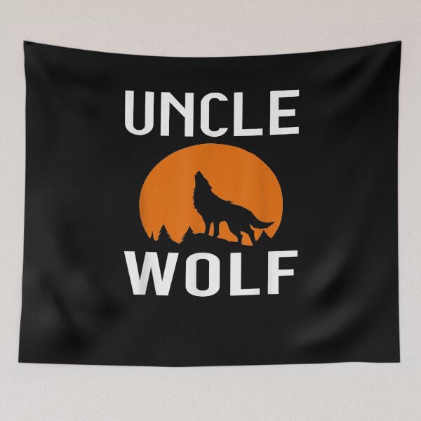 Item preview, Mens Wolves With Moon Funny Family Matching Uncle Wolf  designed and sold by beatabea.