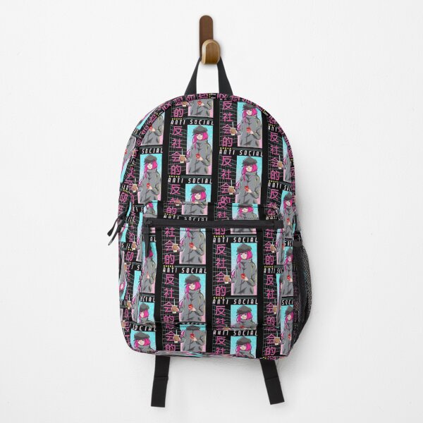 Item preview, Cute Anime Girl Anti Social Japanese Vaporwave designed and sold by perfectpresents.
