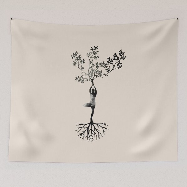 Item preview, Yoga Meditation Tree Pose | Spiritual Yoga Pose Sequence designed and sold by Sadhana Design Studio.