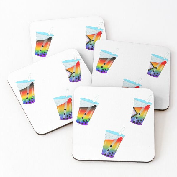 Item preview, LGBTea+ Bubble Tea Set designed and sold by KazsStickerShop.