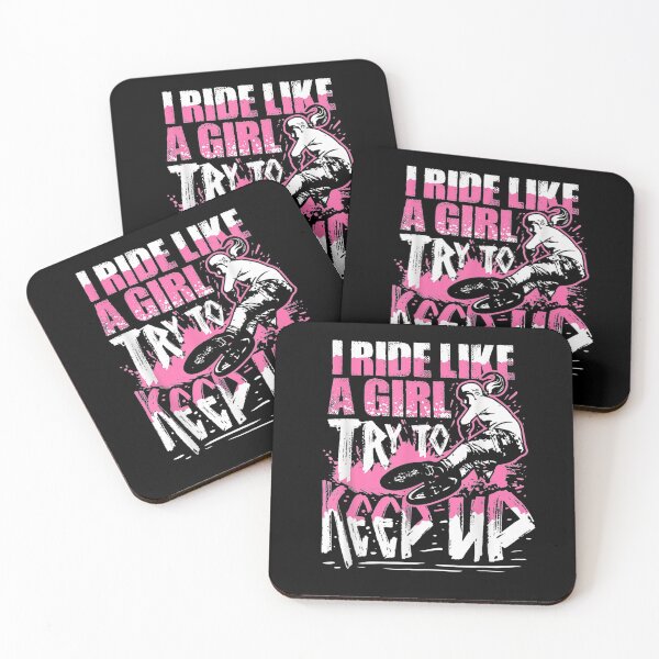 Item preview, I Know I Ride Like A Girl Funny Stunt Bmx Bike Girl  designed and sold by beatabea.