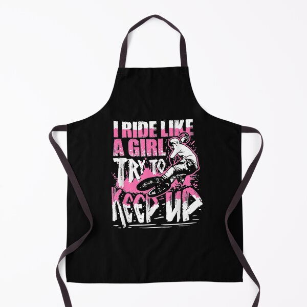 Item preview, I Know I Ride Like A Girl Funny Stunt Bmx Bike Girl  designed and sold by beatabea.
