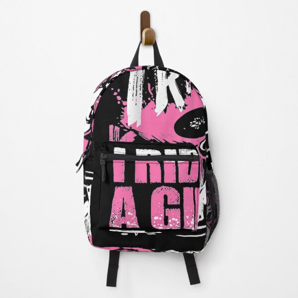 Item preview, I Know I Ride Like A Girl Funny Stunt Bmx Bike Girl designed and sold by beatabea.