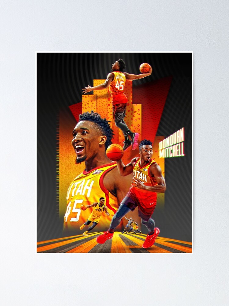 Donovan Mitchell Spidamitchell Utah Jazz Premium Poster 