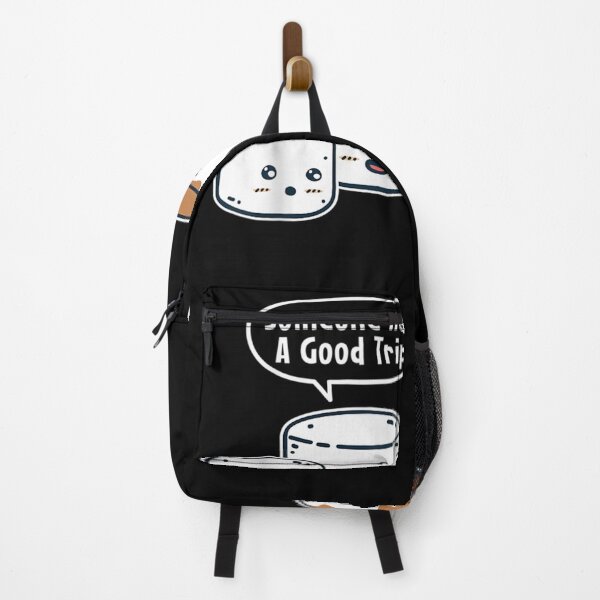 Item preview, Cute Hiking Marshmallow On A Camping Trip designed and sold by beatabea.