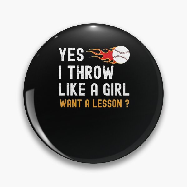 Item preview, Throw Like A Girl Softball Baseball Lesson Pitcher Catcher  designed and sold by beatabea.