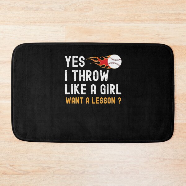 Item preview, Throw Like A Girl Softball Baseball Lesson Pitcher Catcher  designed and sold by beatabea.