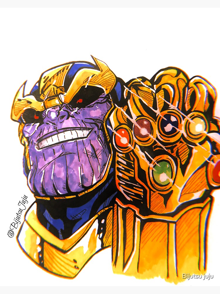 Sticker Thanos Redbubble