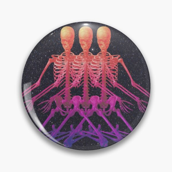 Item preview, Colorful Trippy Skeleton Design designed and sold by funkgoddesign.