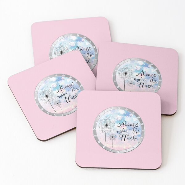 Item preview, Always Make the Wish! (on pink) designed and sold by PawsitiveMum.