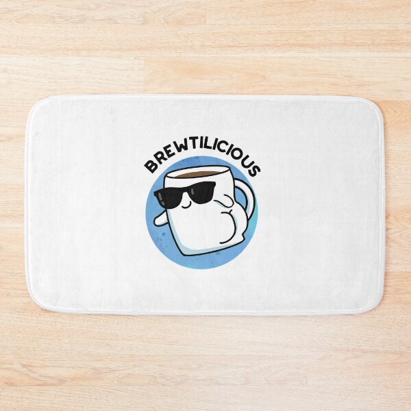 Item preview, Brew-tilicious Cute Coffee Puns designed and sold by punnybone.