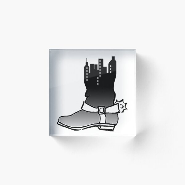 East Meets Western logo Acrylic Block