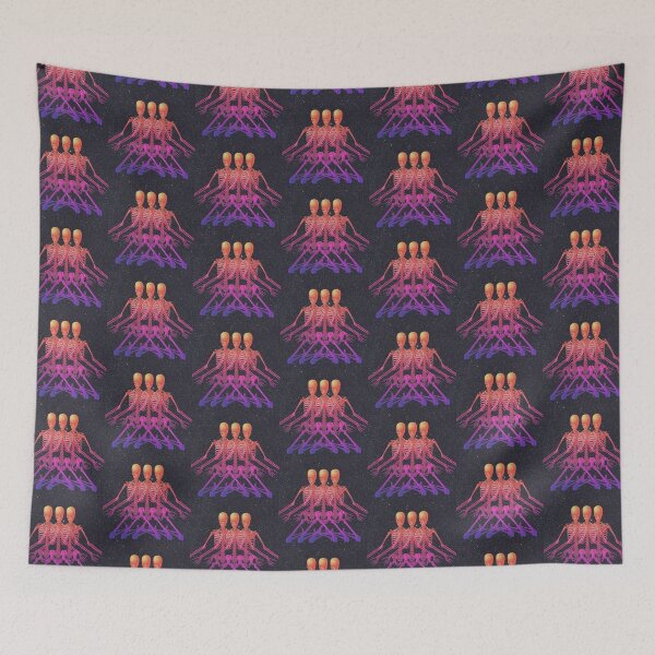 Item preview, Colorful Trippy Skeleton Design designed and sold by funkgoddesign.