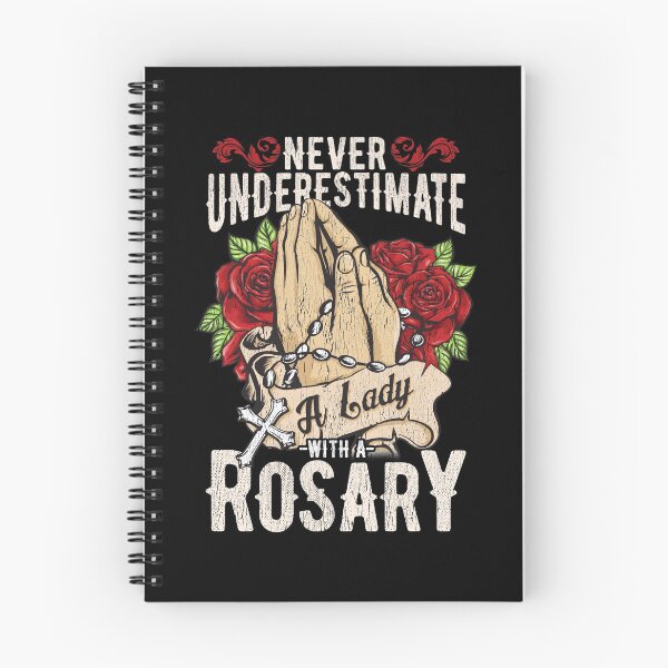 Item preview, Never Underestimate a Lady with a Rosary designed and sold by EverythingKawai.