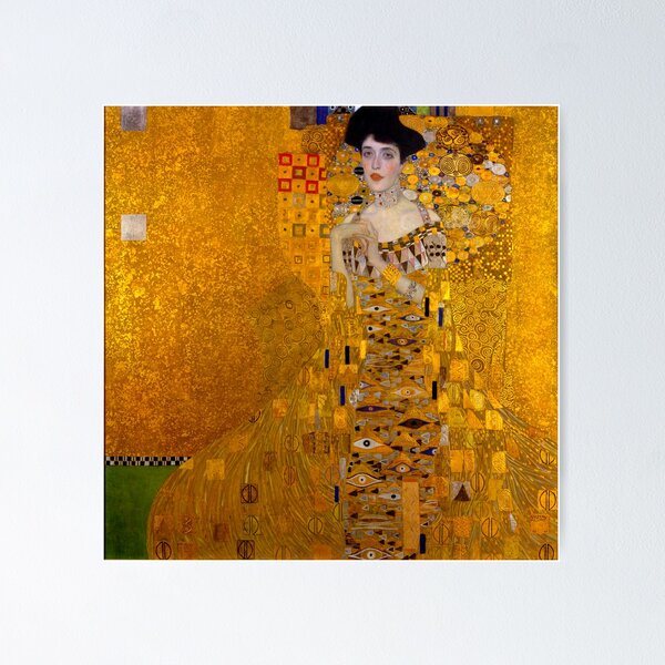 Aperçu de l'œuvre GUSTAV KLIMT - Portrait d'Adele Bloch-Bauer I Original HD Gustav Klimt Impression artistique créée et vendue par gologodesigns.