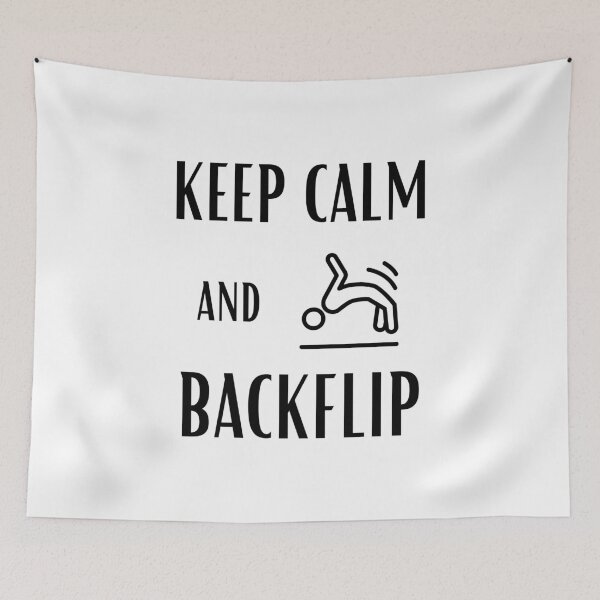 Item preview, Keep Calm And Backflip Gymnast Gymnastics Acrobat  designed and sold by daguilon.