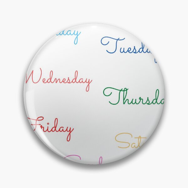 Item preview, Colourful days of the week designed and sold by lightandbright.