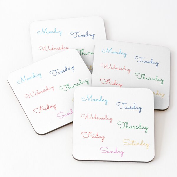 Item preview, Colourful days of the week designed and sold by lightandbright.