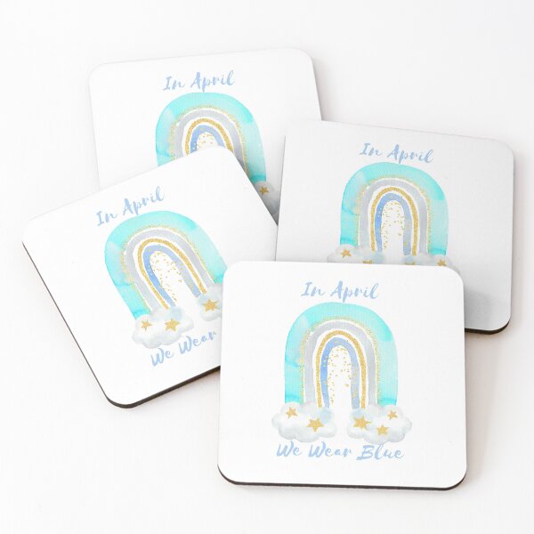 Item preview, In April We Wear Blue, Blue April, Autism Awareness Month, April Autism Awareness, Autism Blue Month designed and sold by Joynicorn.