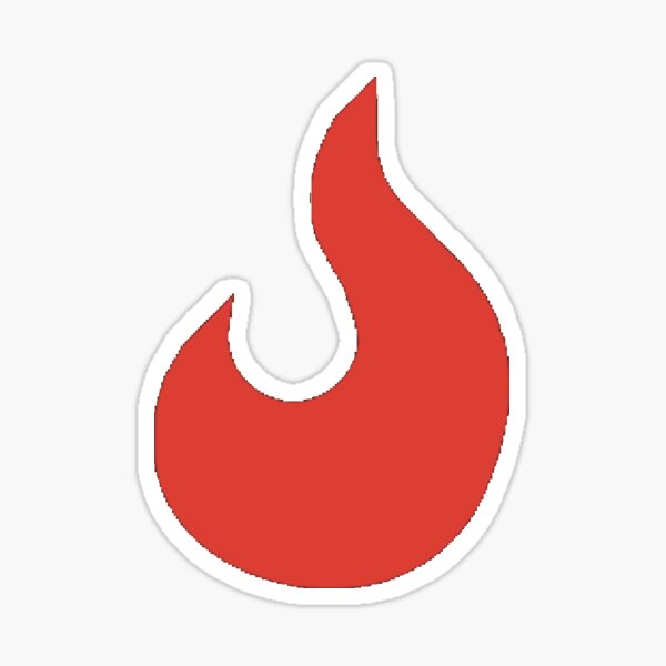 Flame Logo Sticker