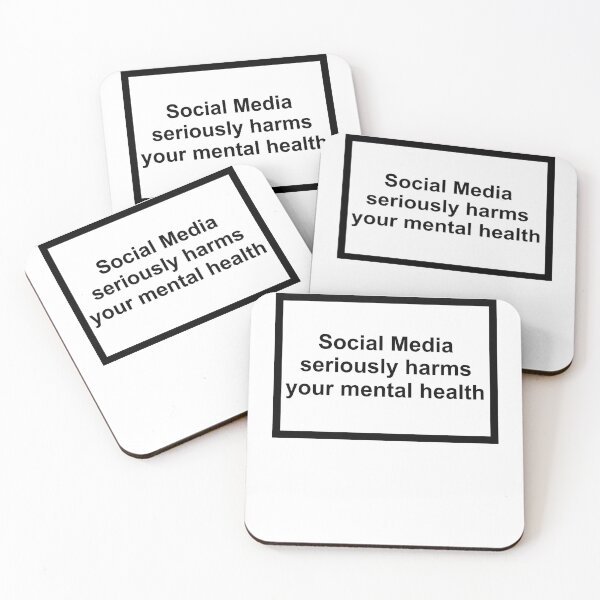 Item preview, Social Media Seriously Harms Your Mental Health designed and sold by merle22weinberg.